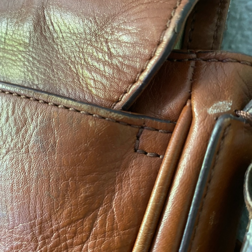 Fossil Medium cognac Messenger Bag with Adjustable Strap - Picture 16 of 16